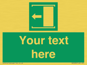 Custom Slide to Open Sign